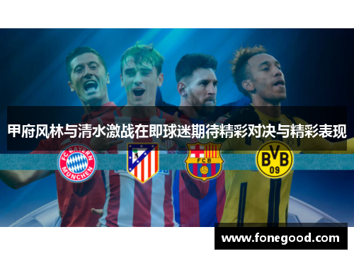 甲府风林与清水激战在即球迷期待精彩对决与精彩表现